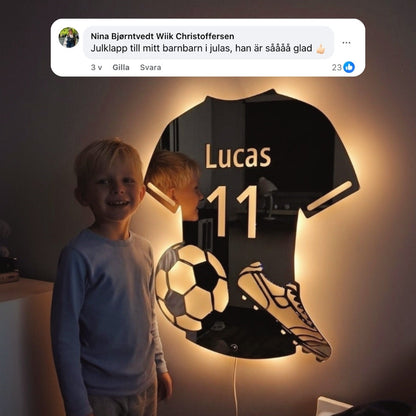 Football Star | Personalized LED-Mirror