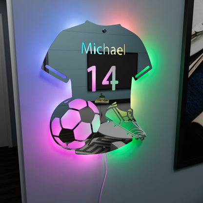 Football Star | Personalized LED-Mirror