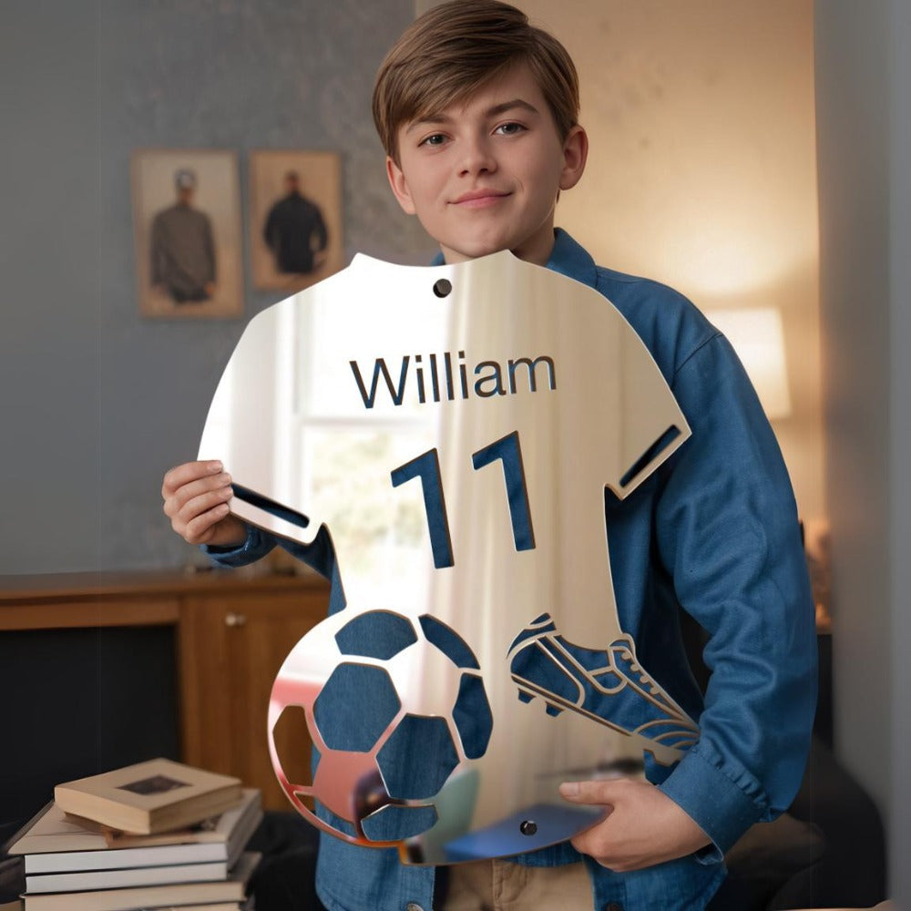 Football Star | Personalized LED-Mirror