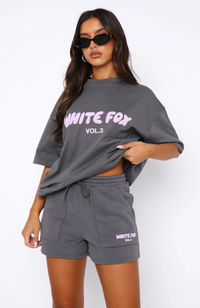 Dark Grey Pink Text