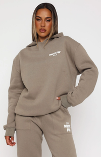 Tan White Text